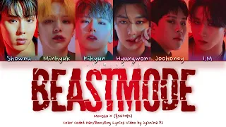 Monsta X (몬스타엑스) - 'BEASTMODE' Lyrics (Color Coded_Han_Rom_Eng)