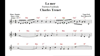 La mer - Charles Trenet - Partitura Facilitada  Cover