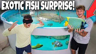 SURPRISING My Friend with DREAM EXOTIC REEF FISH!! ($1,500)