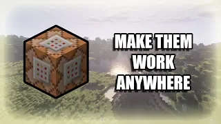 How to make command blocks work anywhere | Minecraft bedrock edition
