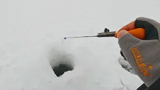 Рыбалка в декабре! НА простую мормышку.. ВИЖУ И ЛОВЛЮ! Плотва, окунь, щука. Мокрый лёд