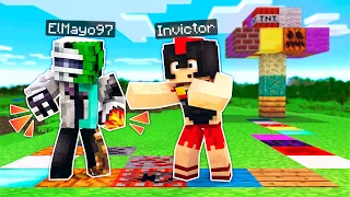 Minecraft pero TODO lo que TOCO se VUELVE ALEATORIO 😂❓ INVICTOR