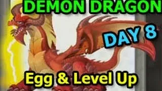 DEMON DRAGON Dragon City Dungeon Island Egg & Level Up Review DAY 8