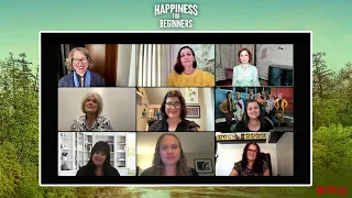 HAPPINESS FOR BEGINNERS Interview with Ellie Kemper, Vicky Wight, and Katherine Center