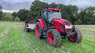 Rozmetání hnoje 2022 | Zetor Forterra 120 HSX + Agrostroj Pelhřimov RUR 5 | Wacker Neuson ET42