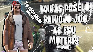 VAIKAS PAŠĖLO?! GALVOJO JOG AŠ ESU MOTERIS? (MODERIS) | GTARP MODMENU SERIJOS #3