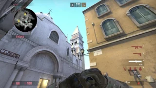 CS:GO Canals - Window Smoke from T-Main