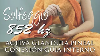 Solfeggio 852 hz  Activa la glándula pineal  Conexión con tu guía interno   Cuencos tibetanos