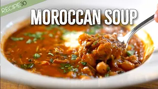 One Pot Meal,  Moroccan Chicken Soup Harira