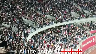 National anthem of Georgia(Singing of Georgian national anthem by fans)