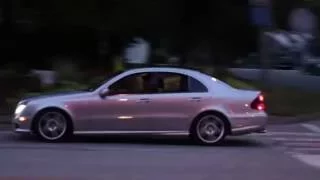 Mercedes E55 AMG Start Up and Drive By - Supercharged V8!!