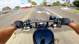 How to ride a Harley Davidson 48 Motorcycle - Shifting, Rev Matching, Clutch Control