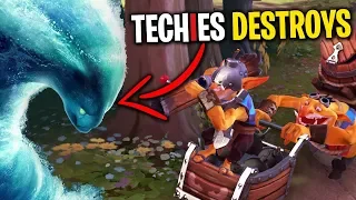 Techies Destroys Morphling - DotA 2 Funny Moments