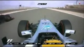 F1 Bahrain Grand Prix 2013 - Hard Battle Between Hamilton and Webber - 1