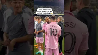 Messi Gives Inter Miami’s previous captain DeAndre Yedlin Captains Armband Before Lifting the Cup 🏆