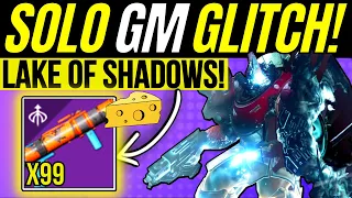 New SOLO Grandmaster Farm GLITCH! Lake Of Shadows Nightfall BOSS Cheese & Tormentor Skip! Destiny 2