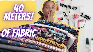 A massive fabric haul 💗 Over 40 meters of #fabric !