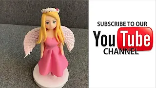 How To Sculpt Angel Figure easy  polymer clay tutorial  wie selbst bastelt eine Angel mit  Fimo