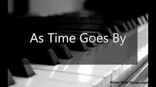 As Time Goes By Piano Tutorial Synthesia + midi