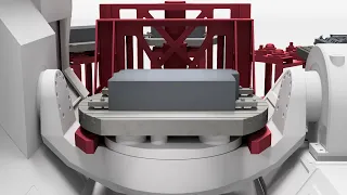 Automatic pallet change system on 5-axis TRIMILL VS 1614