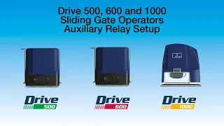 Drive 500, 600 & 1000 Auxiliary Relay Set-up