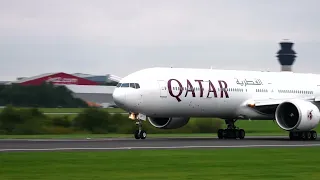 Wheels Up: Qatar Airways 777-300 in Stunning 4K Takeoff