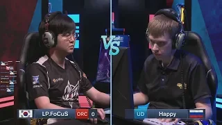 FoCuS (O) vs Happy (UD) RO 8 B WarCraft Gold League Summer 2019 (Miker) MUST SEE