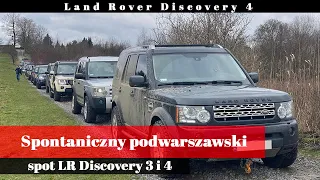 Spontaniczny podwarszawski spot LR Discovery 3 i 4