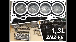 Ремонт двигателя Тойота 2nz fe  Toyota 2nz-fe engine repair
