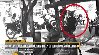 Impactante vídeo del ataque sicarial en el corregimiento El Centro