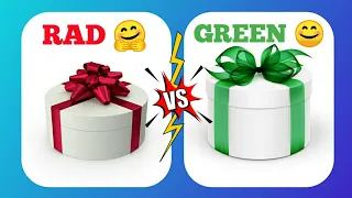 Rad 🤗 gift Vs green 😊 gift box choose gift box enjoy video