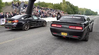 Dodge Challenger Hellcat SRT vs 650HP BMW M3 F80