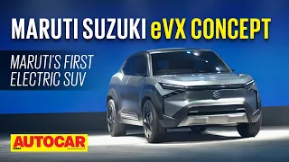 Maruti Suzuki eVX - Maruti's first electric SUV! | Auto Expo 2023 | Autocar India
