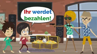 Deutsch lernen | Lisa nimmt Rache! | Wortschatz und wichtige Verben