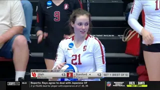 Utah vs Stanford (Regional Semifinal) | NCAA Women's Volleyball Championship 2019