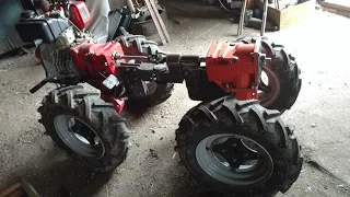 ZMT 4x4 mini tractor Мотоблок часть 2