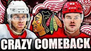 PATRICK KANE & ALEX DEBRINCAT HAUNT THE CHICAGO BLACKHAWKS: HUGE OVERTIME COMEBACK WIN FOR RED WINGS