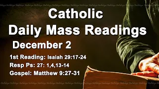 Catholic Reading for Today Friday December 2 2022 | Catholic Daily Mass Readings