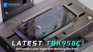 Latest TBK-958C Automatic Laser Separator Marking Machine