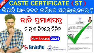 How to Apply ST Caste Certificate in Odisha II Caste Certificate Apply Online Odisha 2024-25