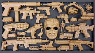 Membersihkan Nerf Assault Rifle, Shotgun, nerf ak 47,Nerf Sniper Rifle, Glock Pistol, Cowboy gun,M16