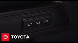 2014 4Runner How-To: Memory Driver Seat | Toyota