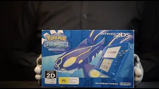 Nintendo 2DS Pokemon Alpha Sapphire Transparent Blue Console Unboxing   *The Masked Man*