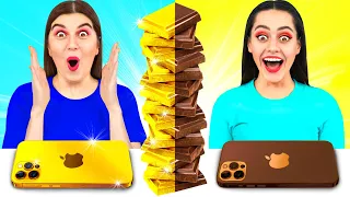 Desafío De Comida Real vs. De Comida Chocolate #6 por DaRaDa Challenge