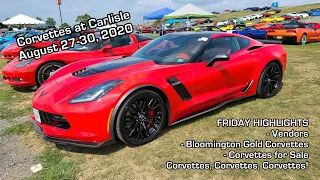 Corvettes at Carlisle 2020 Day 2 - Vendors, Bloomington Gold Corvettes, & Corvettes on the Grounds