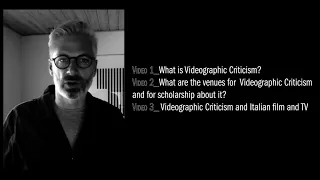 Teaching Italian Cinema and Television and Videographic Criticism