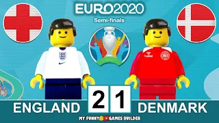 England vs Denmark 2-1 • Euro 2020 Semi-final • All Goals & Extеndеd Highlights Lego Football