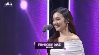 FRANCINE DIAZ nagkamali sa ASEA awards, TRENDING! (ASEA AWARDS 2024)