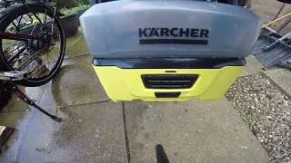 Karcher 0C3 Mobile Outdoor Cleaner Test Cleaning A Volt Pulse Bike.