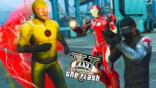 GTA 5 PC - Reverse Flash VS Iron man And Winter Soldier ! (Ultimate Flash Mod Gameplay)
